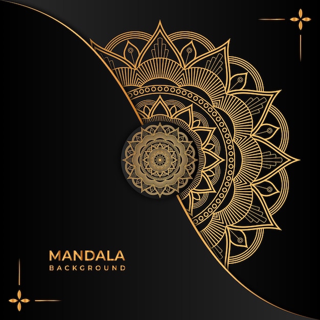 Creatieve luxe mandala-achtergrond