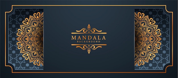 Creatieve luxe mandala banner