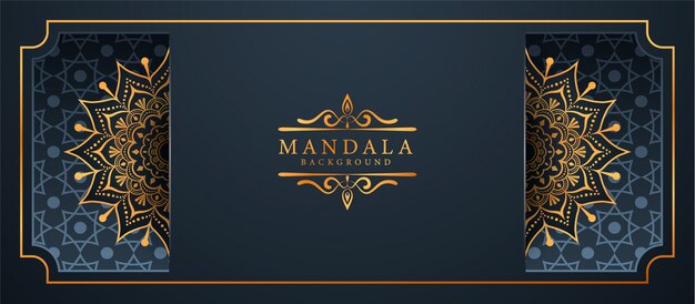 Creatieve luxe mandala banner