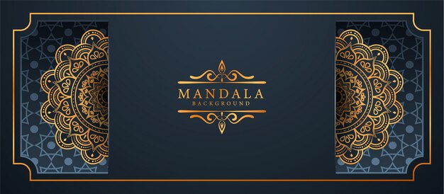 Creatieve luxe mandala banner