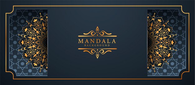 Creatieve luxe mandala banner