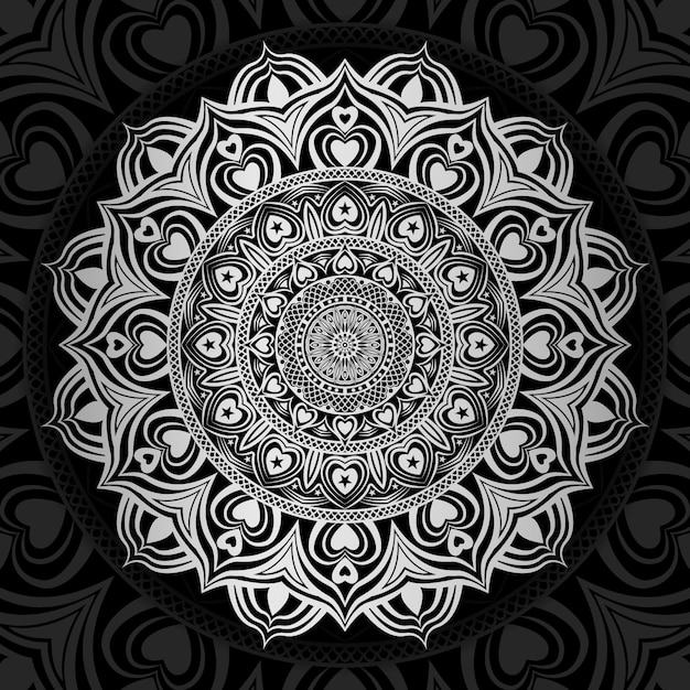 Creatieve luxe mandala illustratie