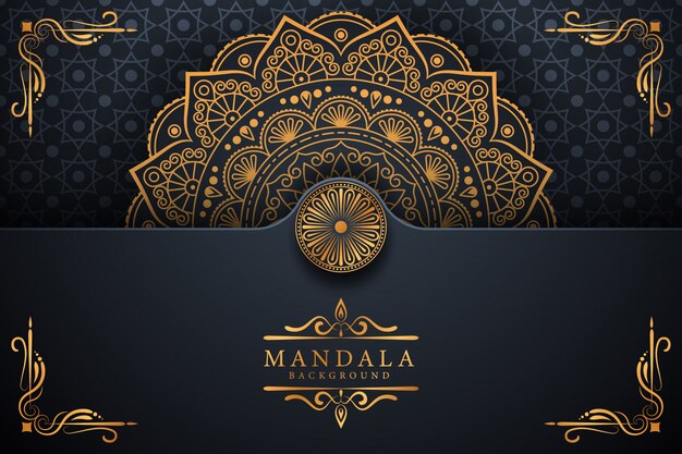 Creatieve luxe mandala-koning