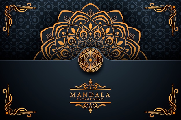 Creatieve luxe mandala-koning