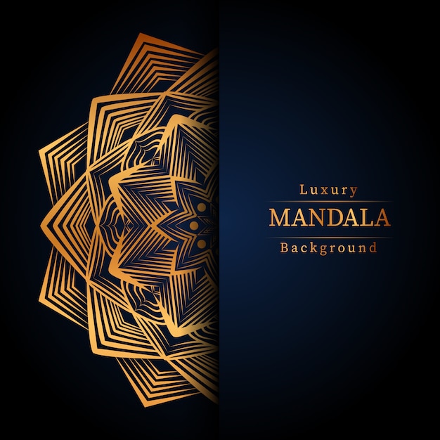 Creatieve luxe mandala met gouden