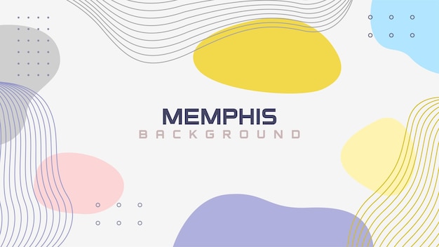 Creatieve memphis abstracte achtergrond