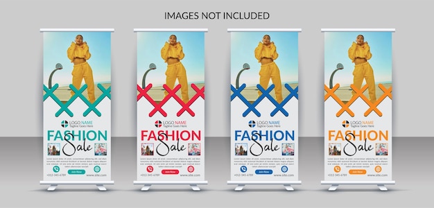 Creatieve mode roll-up bannersjabloon