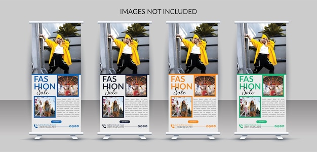 Creatieve mode roll-up bannersjabloon