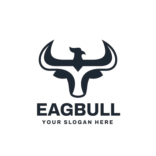 Vector creatieve moderne eagle en buffalo logo vector pictogrammalplaatje