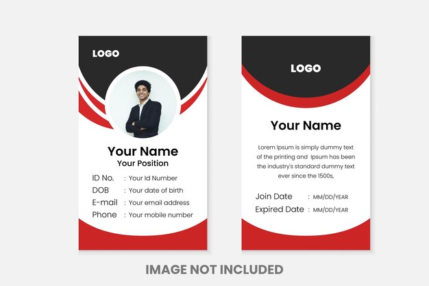 Creatieve moderne zakelijke identiteitskaart ontwerpsjabloon
