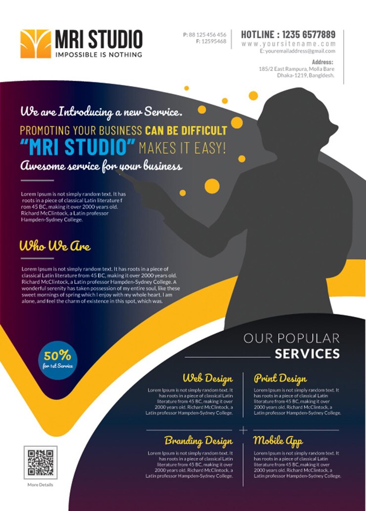 Creatieve multi-doel Flyer