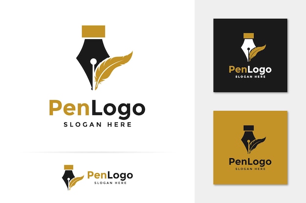 Creatieve pen logo vector