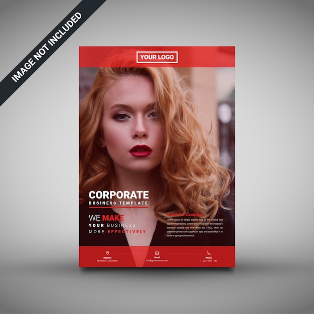 Vector creatieve sjabloon voor bedrijfsbrochure