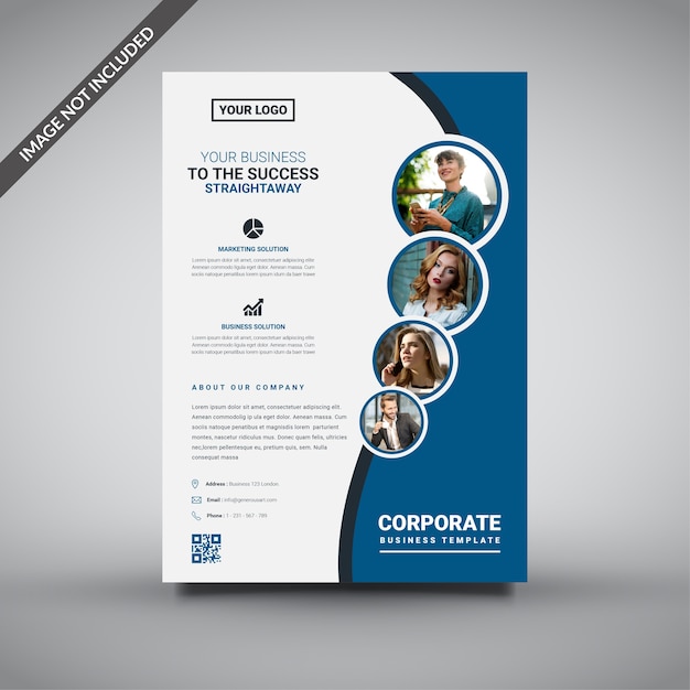 Creatieve sjabloon voor corporate flyer