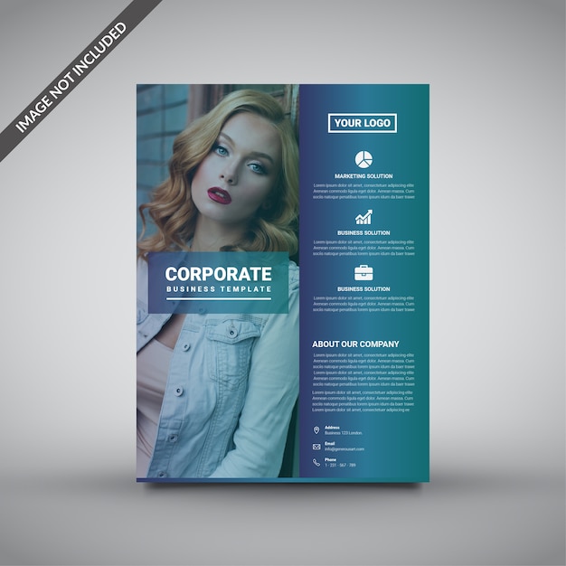 Creatieve sjabloon voor corporate flyer