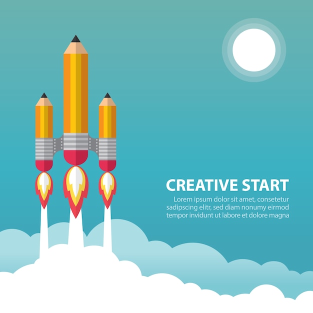 Vector creatieve start