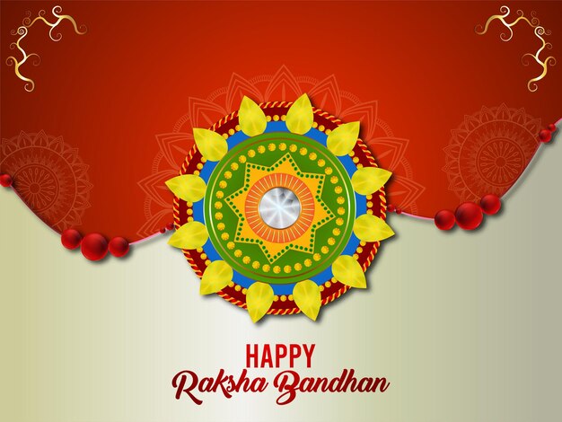 Creatieve vectorillustratie van indiase festivalhappy raksha bandhan