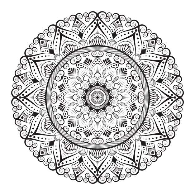 Creatieve vorm decoratieve mandala ontwerp achtergrond