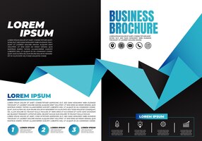 Creatieve zakelijke dubbele brochure sjabloon vector