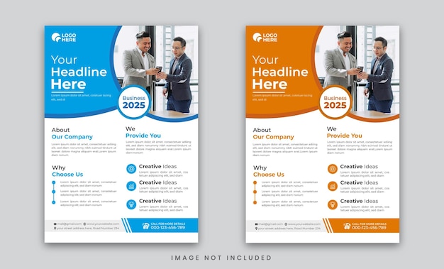 creatieve zakelijke flyer template