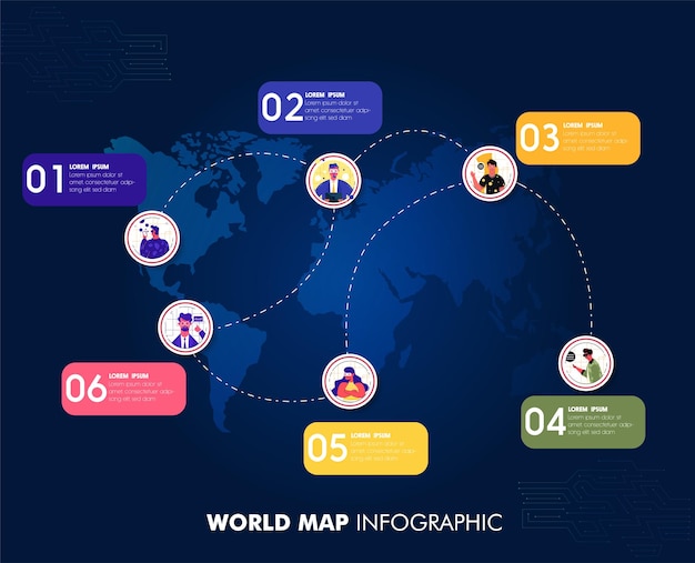 Creare una rappresentazione visiva stabilire connessioni tra squadre in tutto il mondo