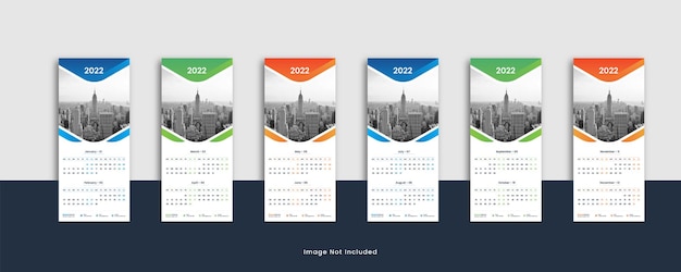 Calendario da parete orizzontale creativo