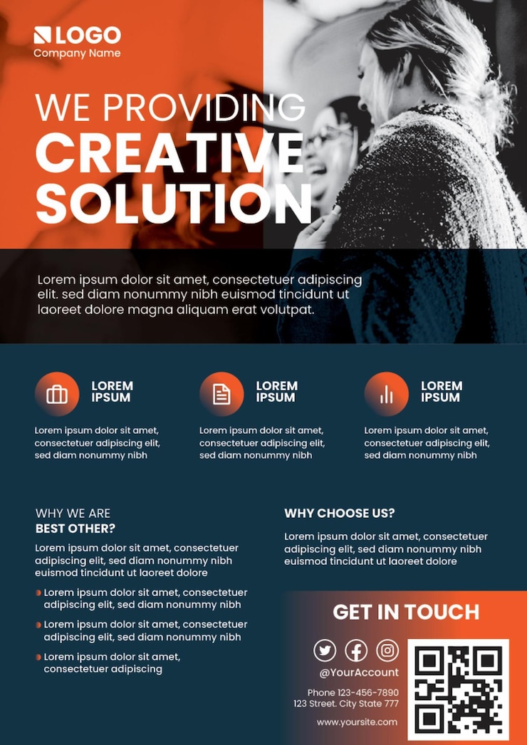 Vector creative_2 flyer design