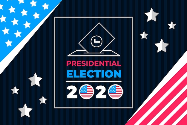 Vector creative 2020 presidential election in usa wallpaper