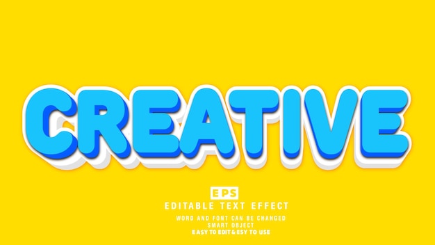 Creative 3d Editable Text Effect Vector With Background