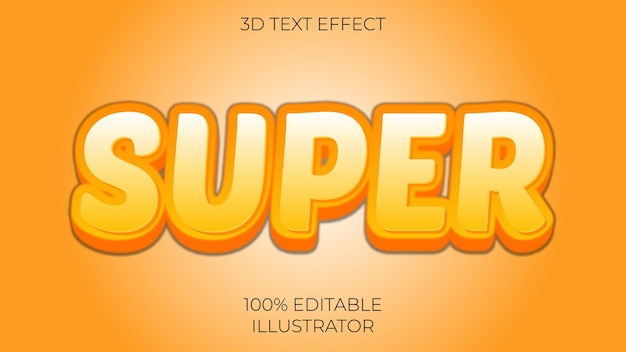 creative 3d text effect design.