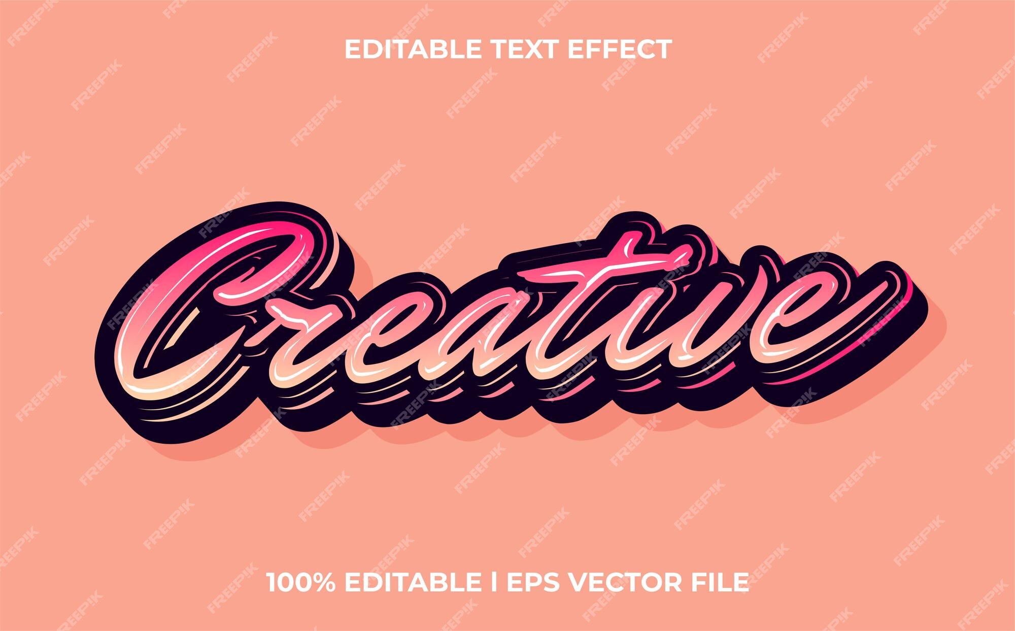 Premium Vector  Creative 3d text effect with gravity theme