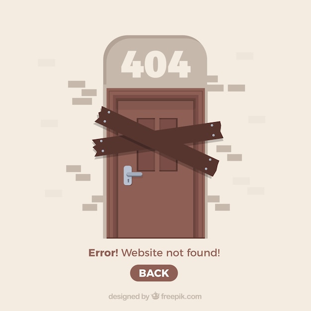 Концепция ошибки creative 404