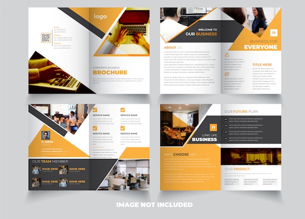 Creative 8 page bifold brochure template