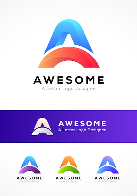 Creative a letter logo