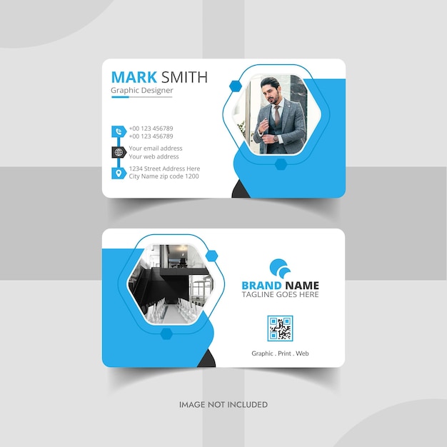 creative abstract business card for print