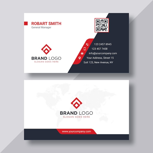 Creative abstract business card for print