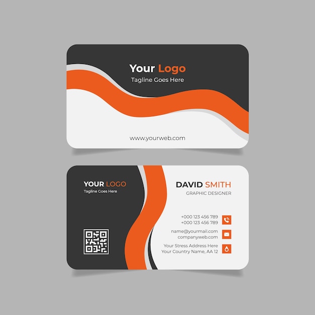 Creative abstract business card