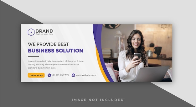 Creative Abstract Corporate Business Agency Facebook Cover Design