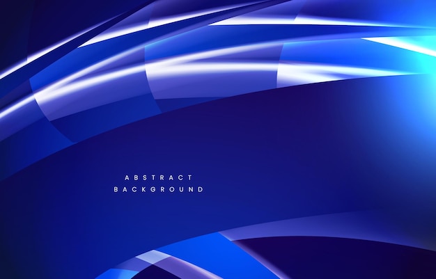 Creative abstract custom shape colorful modern with light effect vector with blue color background