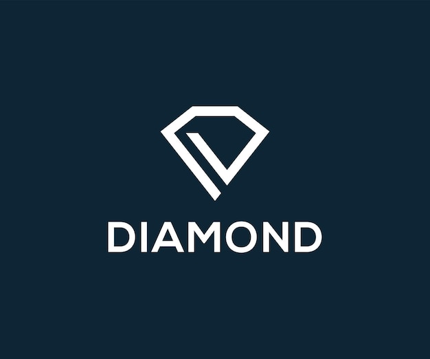 Creative abstract diamond logo design vector