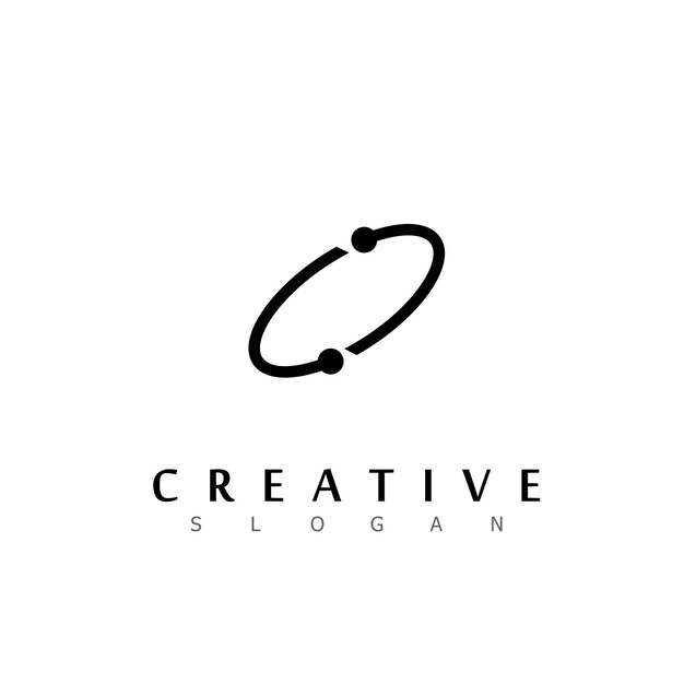 Creative and abstract galaxy for solar system and universe logo design vector editable