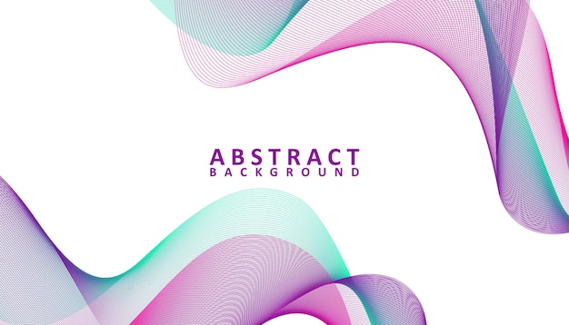 Creative abstract gradient waves background