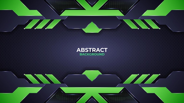 Creative Abstract Green and Black Background Design Template