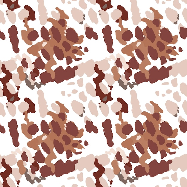 Креативная абстрактная кожа леопарда бесшовный рисунок текстурированный камуфляжный фон Модные обои из шерсти животных Дизайн для тканей текстильной упаковки бумаги обложки плакат Иллюстрация