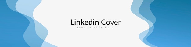 креативный абстрактный баннер linkedin