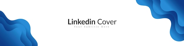 креативный абстрактный баннер linkedin