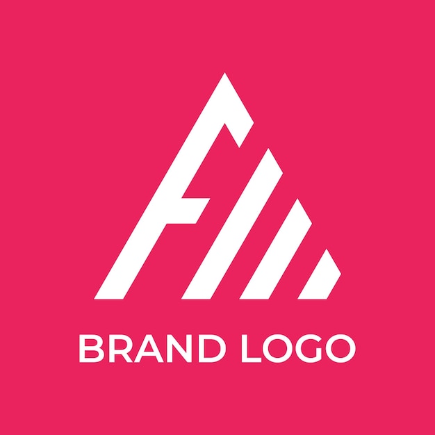 Элемент дизайна креативного абстрактного логотипа начальная буква геометрическая или минималистская монограмма с модным стилем современного шрифта логотип для бизнес-бизнеса или брендинга удостоверения личности и компании
