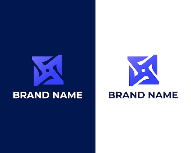 Modello di design del logo creative abstract modern letter nz app