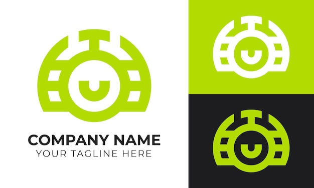 Вектор Креативный абстрактный современный минимальный бизнес-шаблон дизайна логотипа для вашей компании