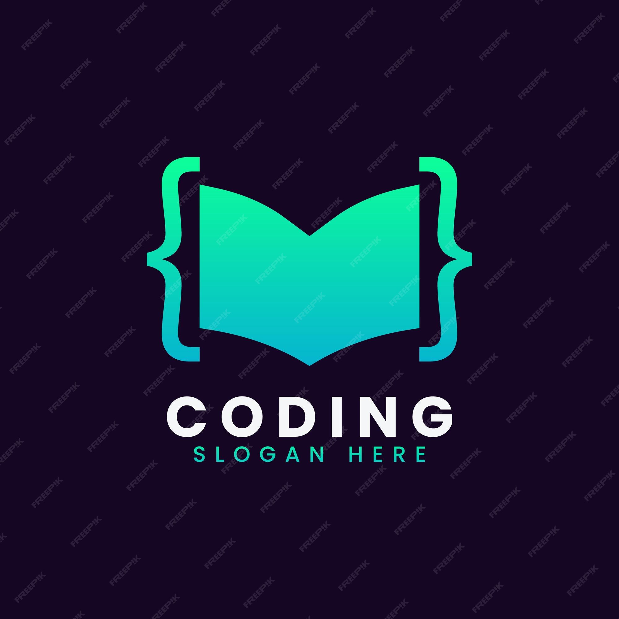 Premium Vector | Creative abstract modern programming coding logo ...